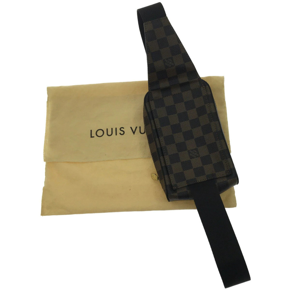 LOUIS VUITTON Waist Pouch Clutch Geronimos Damier